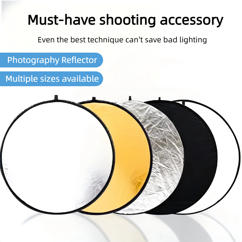 Outdoor Power Board - 2-in-1 Dual Sided Gold Silver Reflector