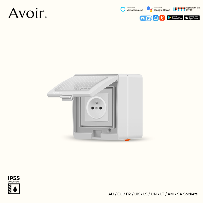 Outdoor Power Inlet Box - Avoir Tuya Thông Minh Không Thấm