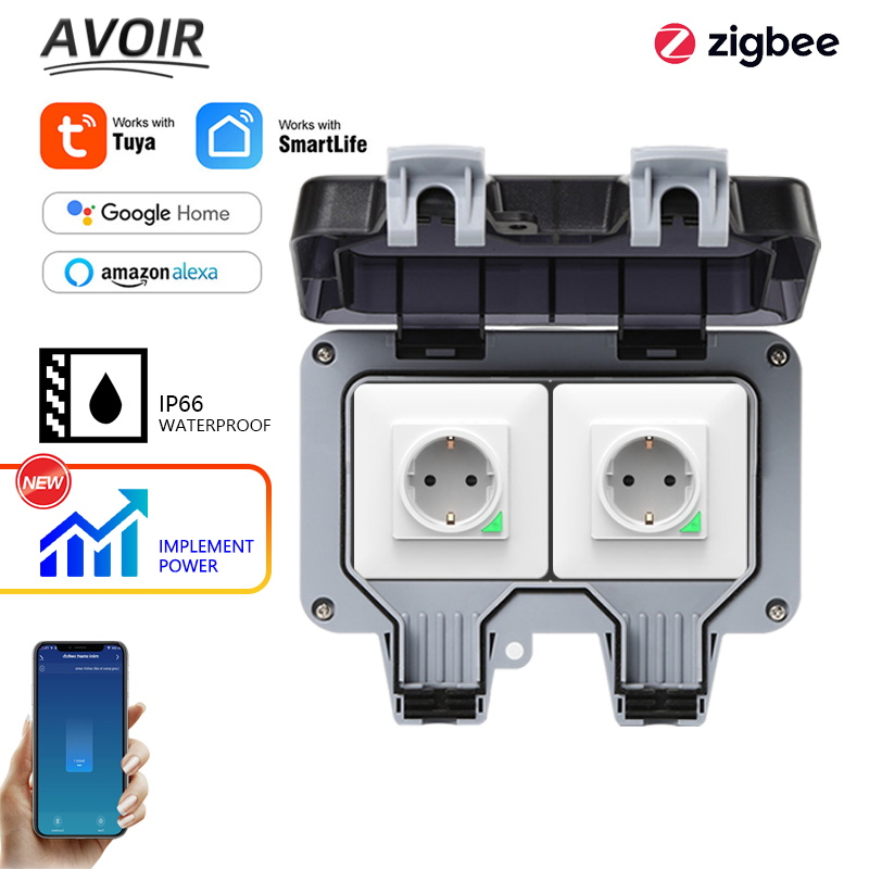 Outdoor Power Wash - Avoir Tuya Zigbee Điện Ổ Cắm