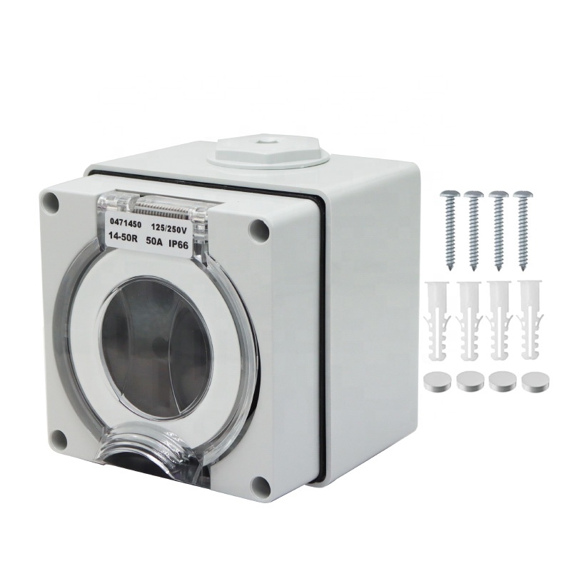 50 Amp Generator RV Power Inle - đánh giá và giá Outdoor Power Inlet Box