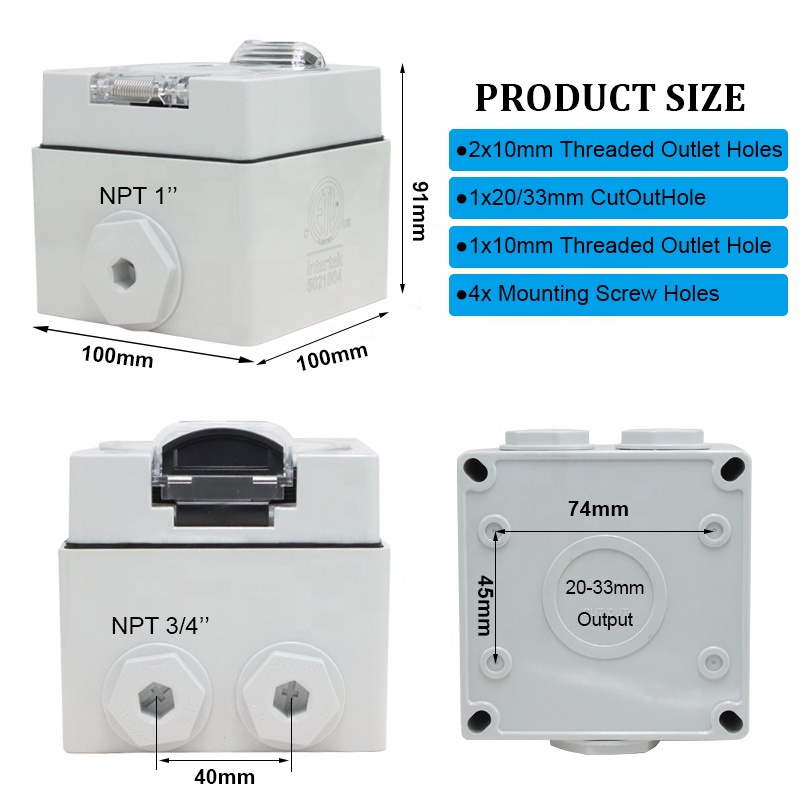 50 Amp Generator RV Power Inle - đánh giá và giá Outdoor Power Inlet Box