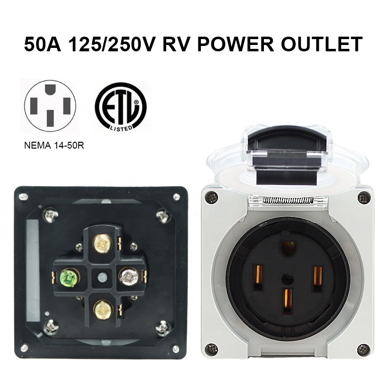 50 Amp Generator RV Power Inle - đánh giá và giá Outdoor Power Inlet Box