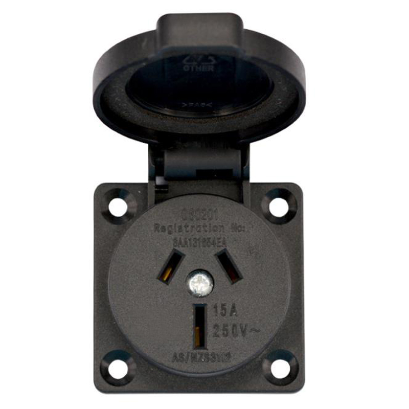 2 Chiếc Đen 10A 15A Úc Ngoài T - đánh giá và giá Outdoor Power Receptacle