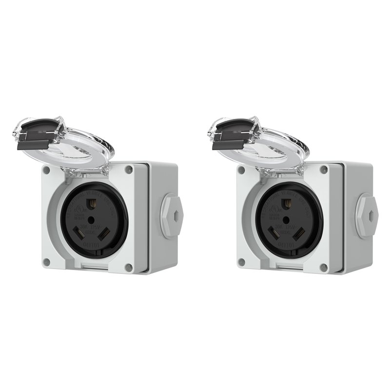 2X 30Amp Power Outlet Box,125V - đánh giá và giá Outdoor Power Receptacle