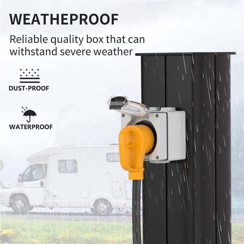 2X 30Amp Power Outlet Box,125V - đánh giá và giá Outdoor Power Receptacle