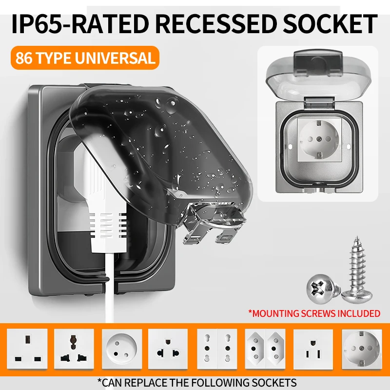 IP65 Waterproof Outdoor Socket - đánh giá và giá Outdoor Power Receptacle