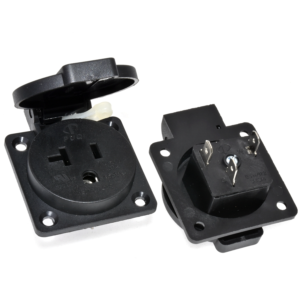 Black 125V 15A 20A IP44 CE Ame - đánh giá và giá Outdoor Power Receptacle