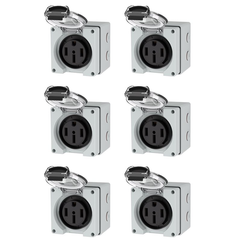 Y17A 6X 50Amp Power Outlet Box - đánh giá và giá Outdoor Power Receptacle