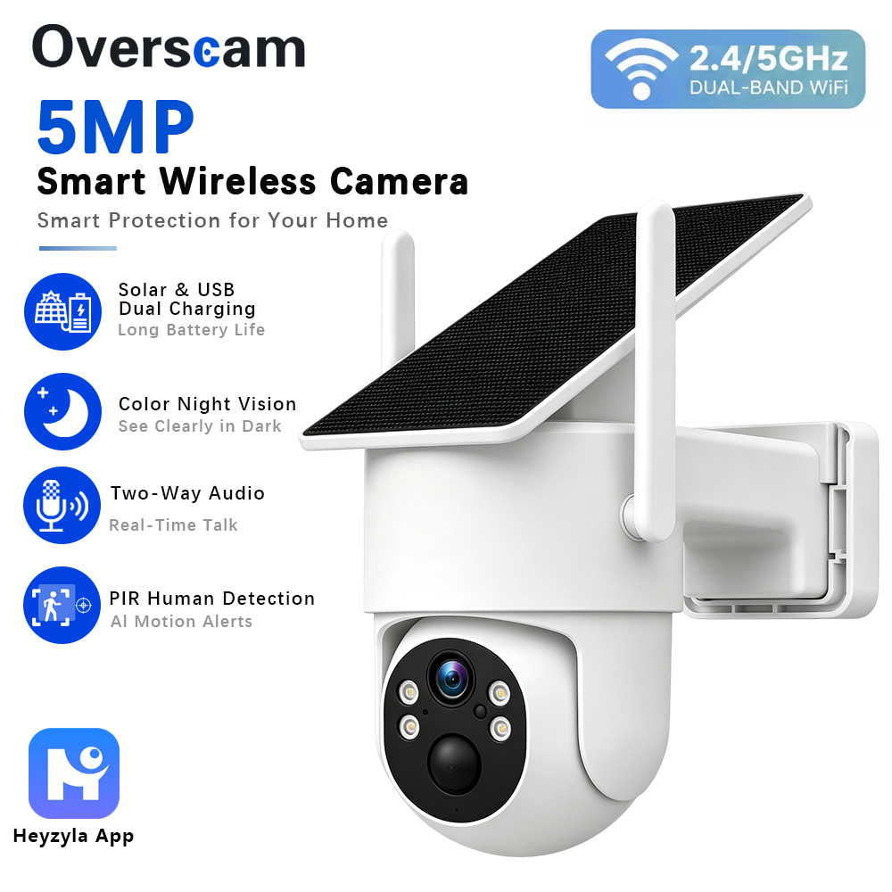5MP Solar Powered PTZ Camera F - đánh giá và giá Panel Power Outdoor