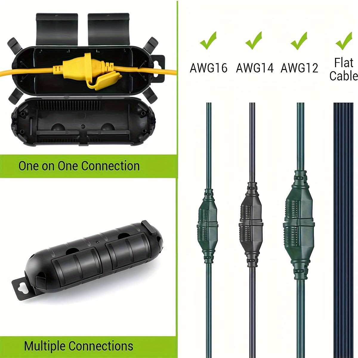 Extension Cord Plug Connection - đánh giá và giá Outdoor Power Socket Cover