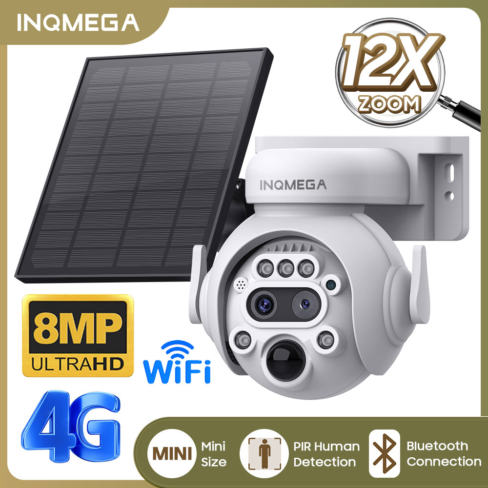 INQMEGA 8MP 4K Solar Powered C - đánh giá và giá Panel Power Outdoor