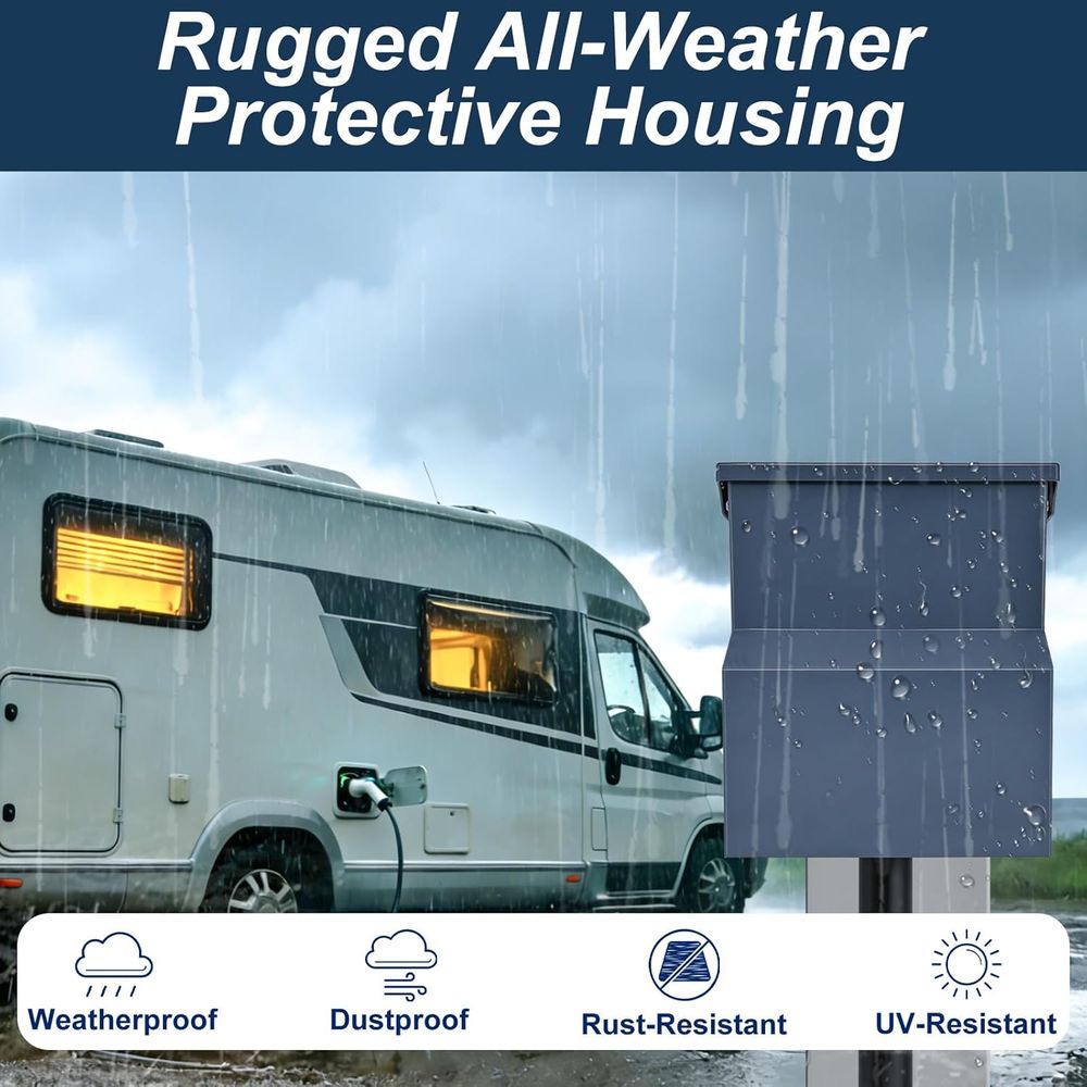 RV Electrical Panel with Break - đánh giá và giá Outdoor Power Receptacle