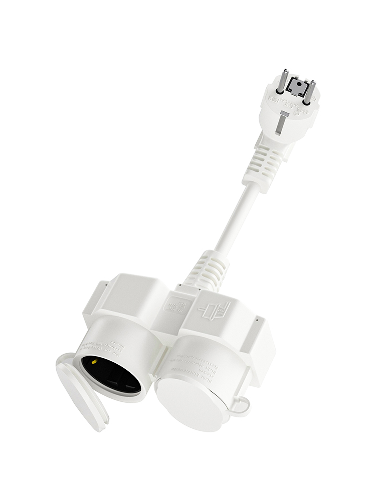 EU Extension Cable with 2 Schu - đánh giá và giá Outdoor Power Socket Cover