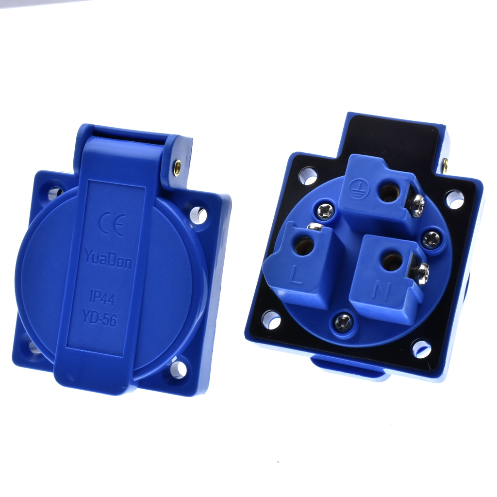 1pcs Britain Black Blue 13A 25 - đánh giá và giá Outdoor Power Receptacle