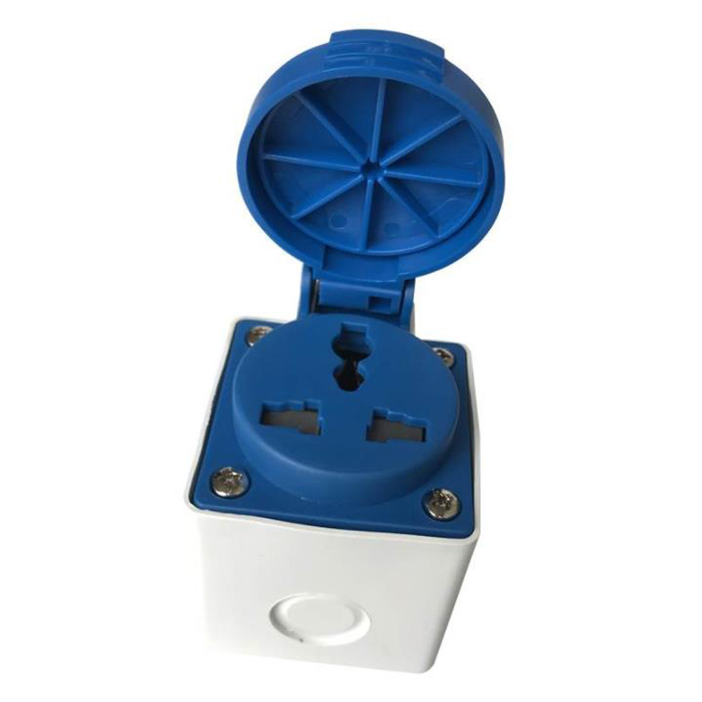 Xanh Dương IP54 10A/16A 220V Đ - đánh giá và giá Outdoor Power Inlet Box