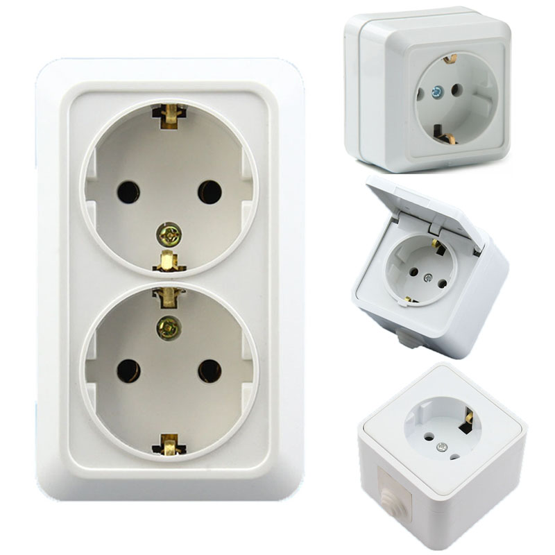 Trắng Đức 16A Chống Thấm Nước  - đánh giá và giá Outdoor Kitchen Power Outlet