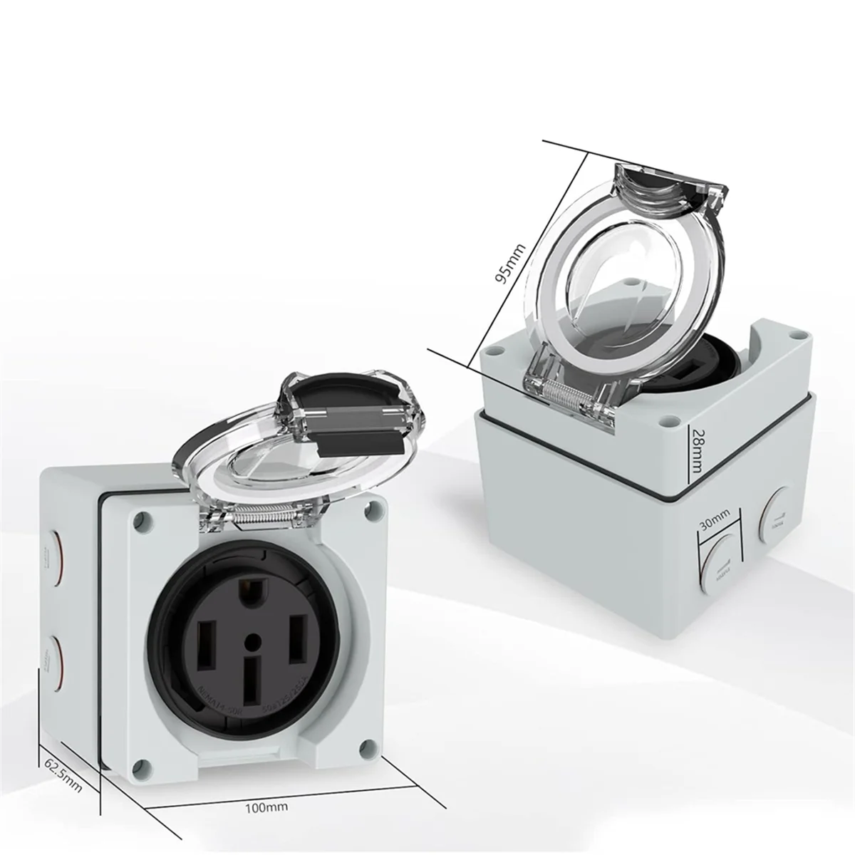 Power Outlet Box, 125/250Volt  - đánh giá và giá Outdoor Power Receptacle