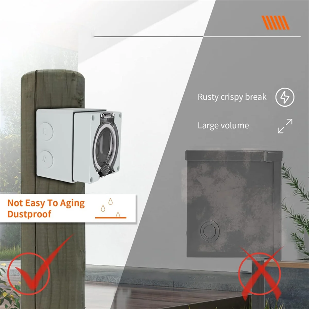 Power Outlet Box, 125/250Volt  - đánh giá và giá Outdoor Power Receptacle