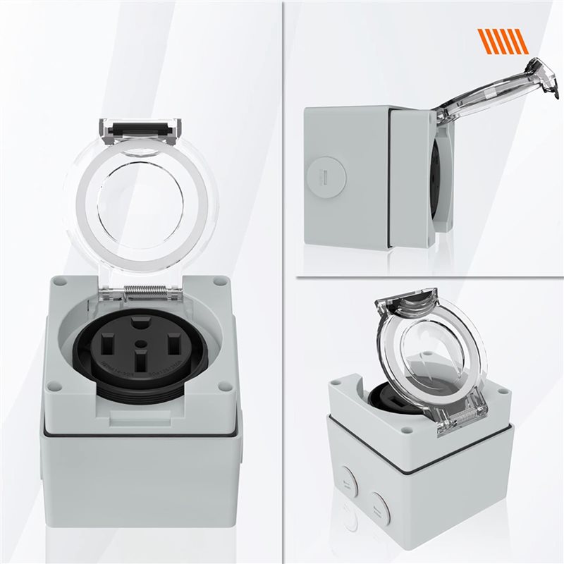 ABZL 6X 50Amp Power Outlet Box - đánh giá và giá Outdoor Power Receptacle