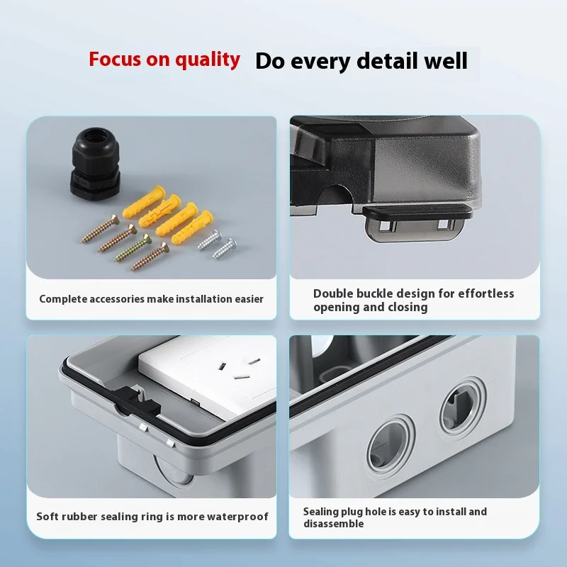 Outdoor Waterproof Socket Open - đánh giá và giá Outdoor Power Socket Cover