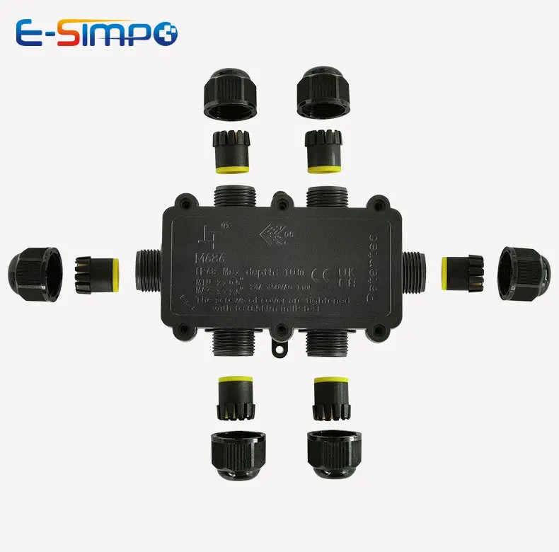 6Way 1IN5Out IP68 Dưới Nước Dâ - đánh giá và giá Outdoor Power Cable Junction Box