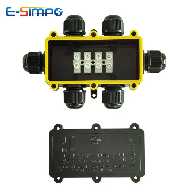 6Way 1IN5Out IP68 Dưới Nước Dâ - đánh giá và giá Outdoor Power Cable Junction Box