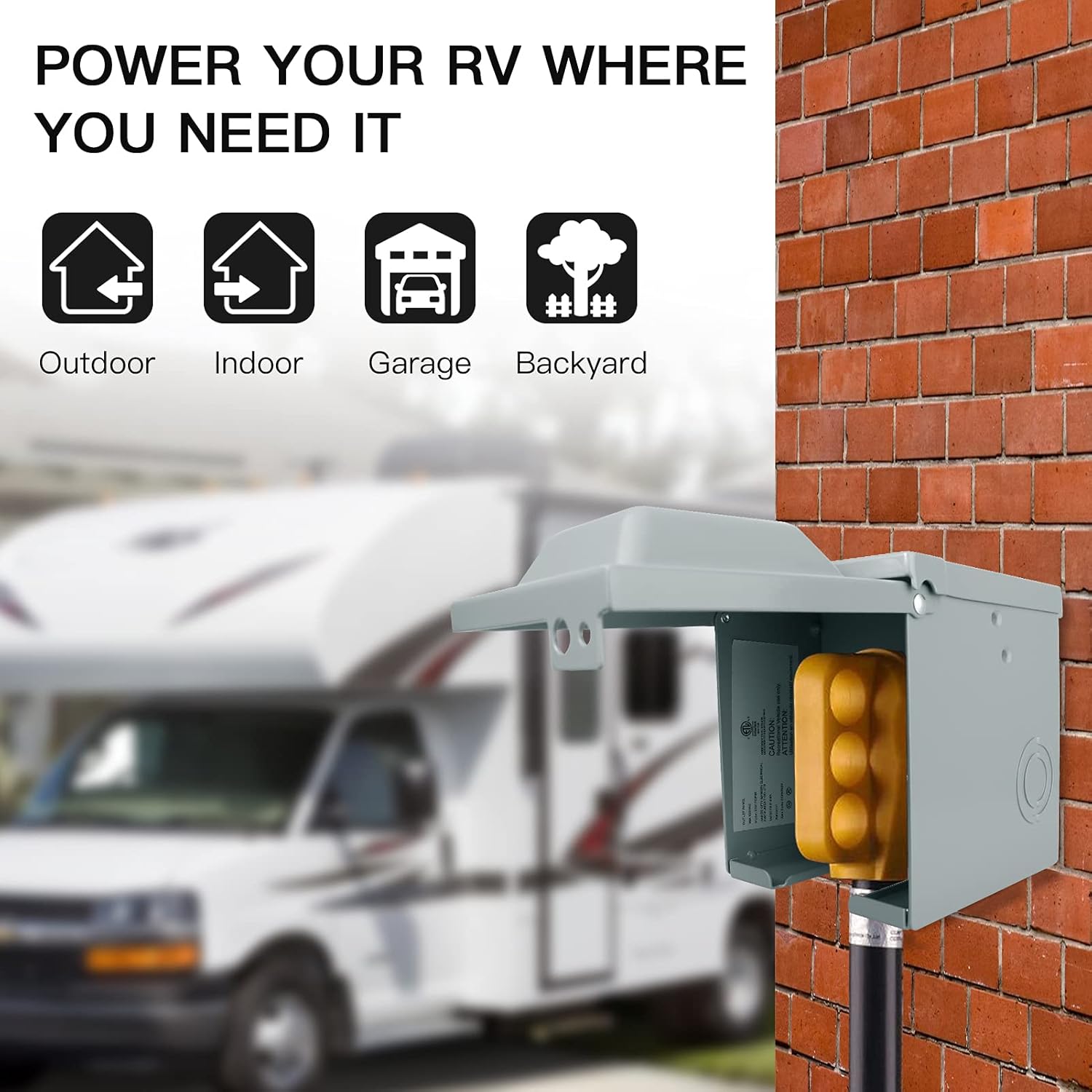 30/50 Amp 125/250 Volt RV Powe - đánh giá và giá Outdoor Power Receptacle