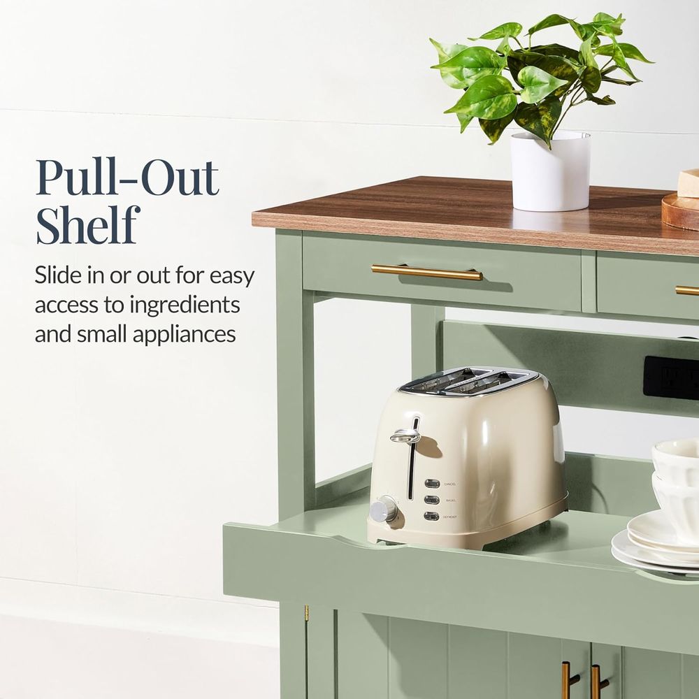 36in LarRolling Kitchen Island - đánh giá và giá Outdoor Kitchen Power Outlet