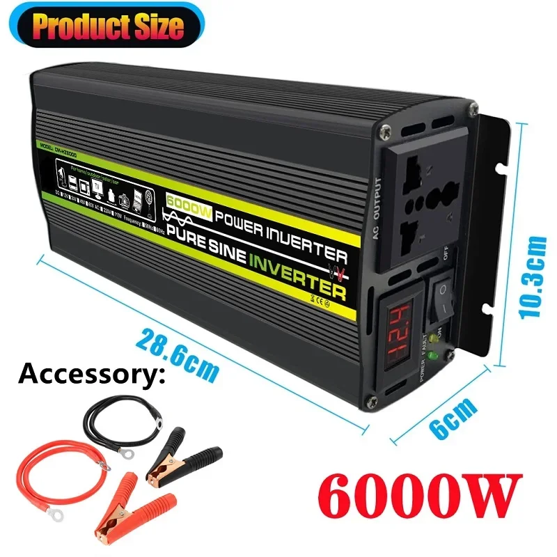 6000W DC12/24V to AC 220V Pure - đánh giá và giá Outdoor Power Transformer