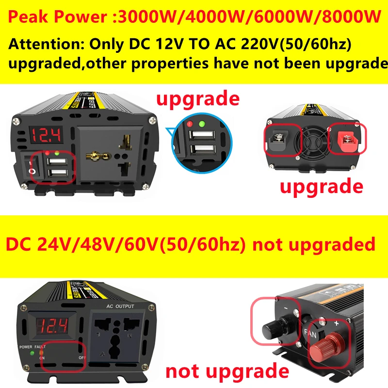 6000W DC12/24V to AC 220V Pure - đánh giá và giá Outdoor Power Transformer