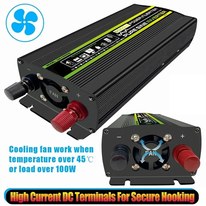 6000W DC12/24V to AC 220V Pure - đánh giá và giá Outdoor Power Transformer