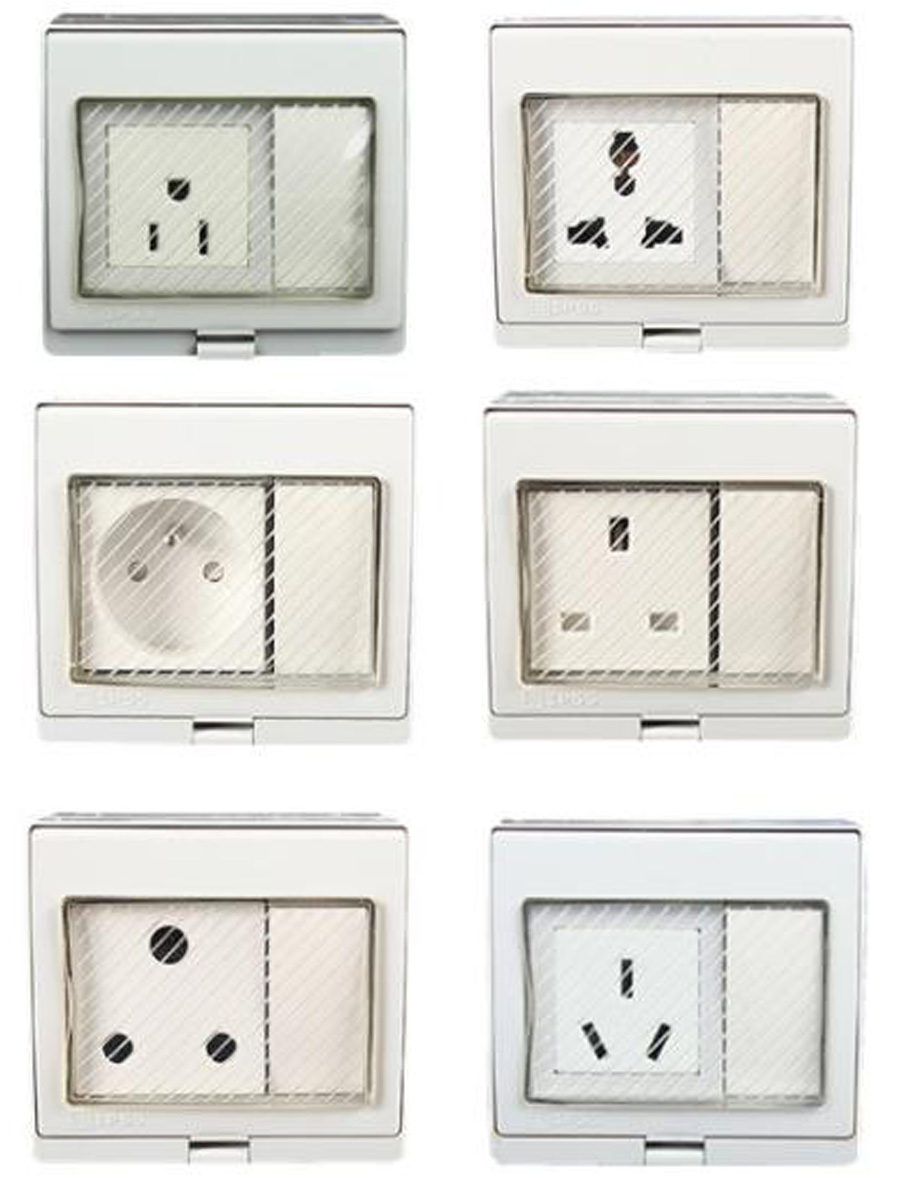 White IP55 Outdoor Anti-UV Wal - đánh giá và giá Outdoor Power Inlet Box