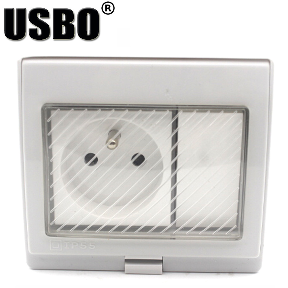 White IP55 Outdoor Anti-UV Wal - đánh giá và giá Outdoor Power Inlet Box